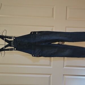 GAP Women's Dark Blue Denim Overalls